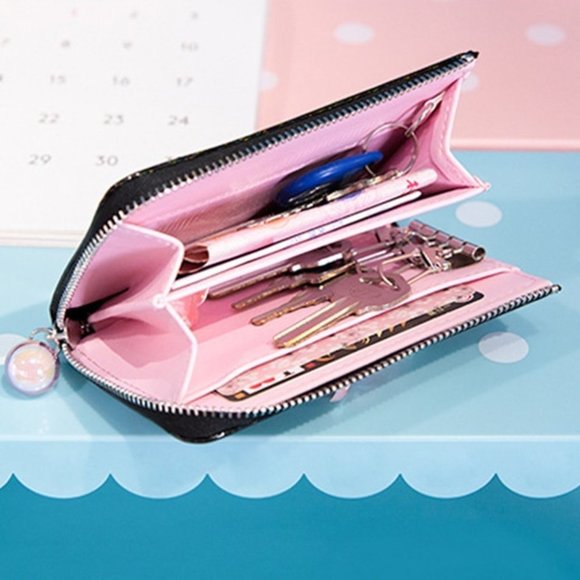 Bentoy Key Wallet Holographic Black "Pink Motel" - Picture 3 of 3